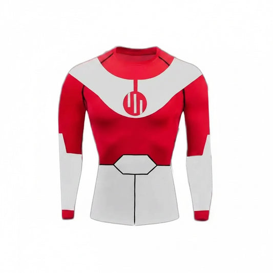 Invincible Rash Guard Diving T-Shirt Pants BJJ Boxing MMA Swimwear Men Summer Long Sleeve Surf Clothing Women GYM Tops Sports